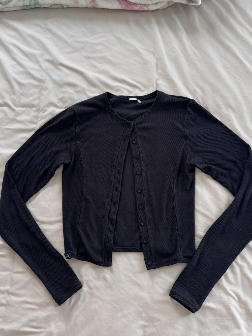 Oner Active Black Long-Sleeve Button Cardigan